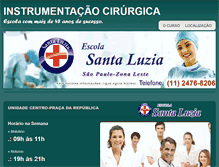 Tablet Screenshot of instrumentacaocirurgica.info